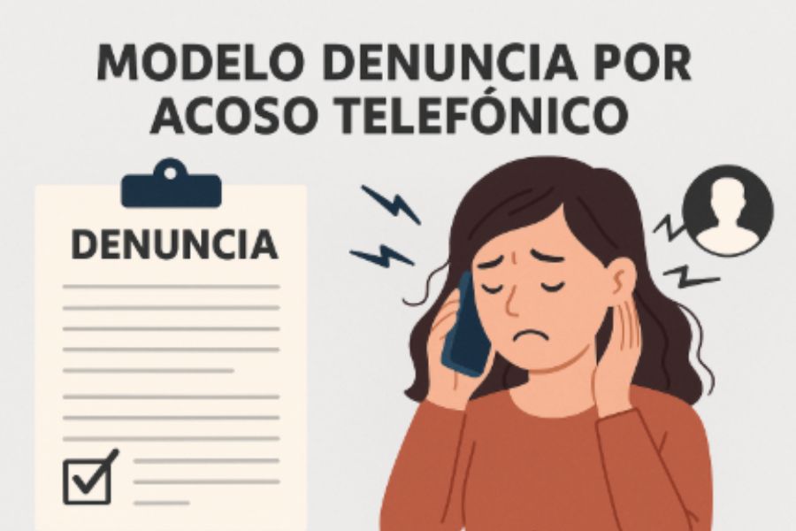 modelo de denuncia por acoso telefonico
