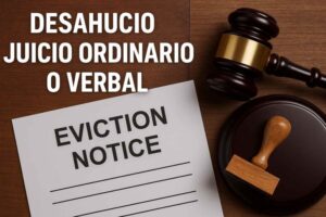 Desahucio juicio ordinario o verbal