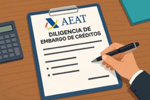 Diligencia de embargo de créditos AEAT