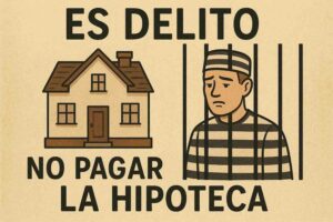 Es delito no pagar la hipoteca