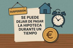 Se puede dejar de pagar la hipoteca durante un tiempo
