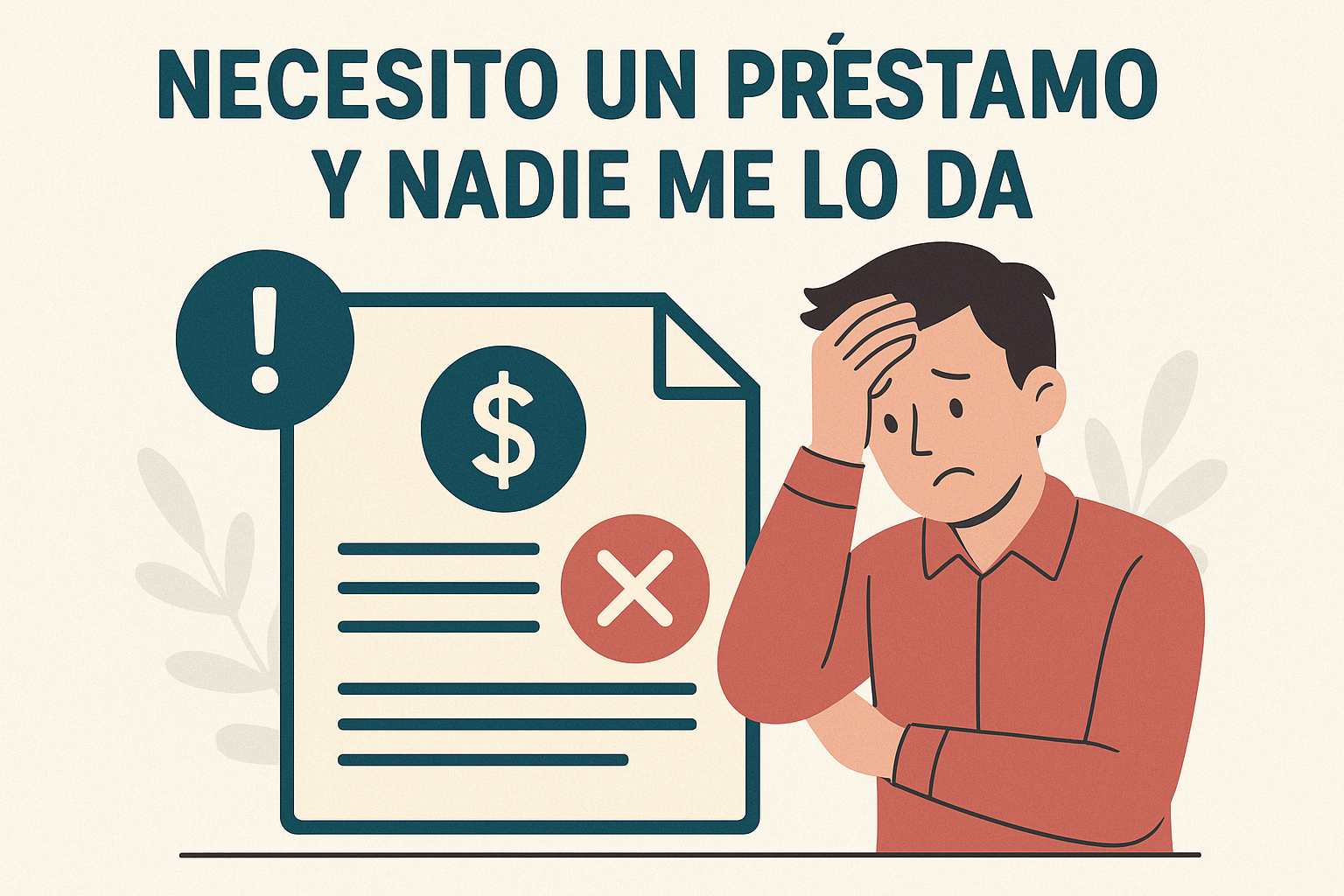 Necesito un préstamo y nadie me lo da