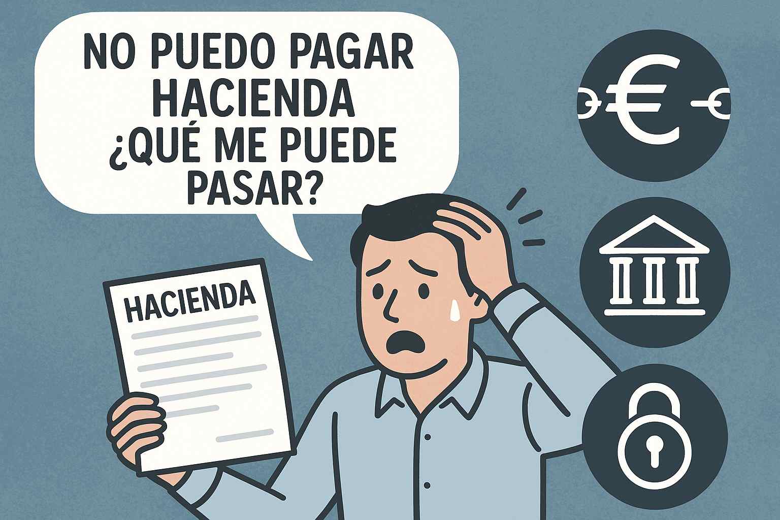 No puedo pagar Hacienda qué me puede pasar